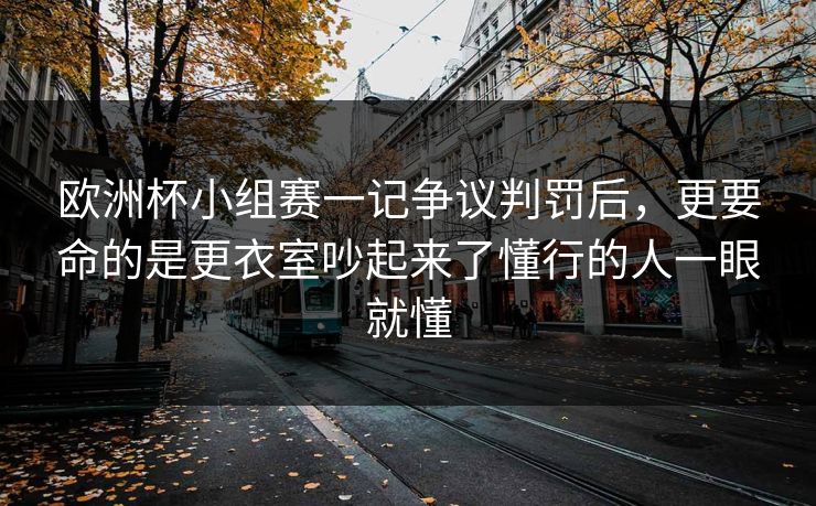 欧洲杯小组赛一记争议判罚后,更要命的是更衣室吵起来了懂行的人一眼就懂 欧洲杯小组赛一记争议判罚后,更要命的是更衣室吵起来了懂行的人一眼就懂